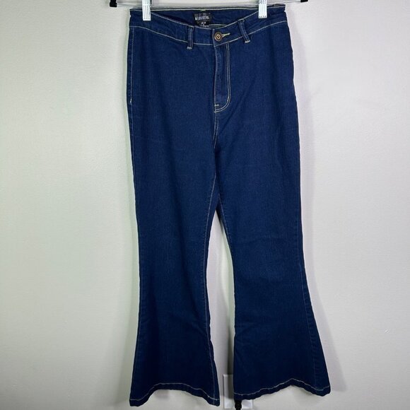 Bell bottoms flare dark wash‎ jeggings size 6 - Picture 1 of 6